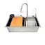 Кухонная мойка со встроенным смесителем Zerix ZH7546-SET-07.SUS304 Decor ZX5684, Decor - миниатюра 1