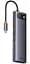 USB-Хаб Baseus Metal Gleam Series 12-in-1 (Type-C to HDMI+USB3.1*2+USB3.0*2+Type-C 3.1+PD+RJ45+SD/TF gray (WKWG020213) - мініатюра 2