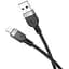 Кабель Hoco X109 Energy silicone charging data cable iPL-1 м Чорний - мініатюра 1