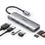 Разветвитель - хаб Ugreen CM195 ​​Usb-C to 2 Ports Usb3.0-A Hub + HDMI + TF / SD (UGR-70411) серый - миниатюра 2
