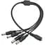 Разветвитель питания кабель для роутера DC (Female) - 4xDC (Male) splitter 1х4 Voltronic 5.5х2.1 мм - миниатюра 1