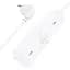 Мережевий фільтр Hoco NS2 3-position Extension Cord Socket + 3 USB White [765178] [79461] - мініатюра 2