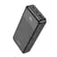 Портативный аккумулятор 20000 mAh Hoco J102A универсальная батарея с дисплеем черная 18 + 20 ватт - миниатюра 2