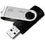 Флеш-накопитель поворотный USB 2.0 GoodRAM Twister 128 GB черно-серебристый (UTS2-1280K0R11) - миниатюра 1