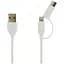 Кабель Totu LI11 Fruitfull-Series 3 in 1 cable 1.2m White - миниатюра 1