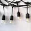 Уличная гирлянда с ретро-лампами LED Edison 15 шт, 220V, 10 метров с переходником, уличный струнный светильник - миниатюра 2