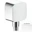Шлангове під'єднання Hansgrohe FixFit E зі зворотнім клапаном Matt White 26457700, Білий матовий - мініатюра 1
