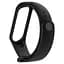 Силиконовый ремешок для Xiaomi Mi Band 3/4 Черный - миниатюра 1