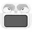 Наушники беспроводные Hoco EW72 Soar true wireless ANC Noise reduction + кейс с экраном белые - миниатюра 1