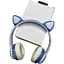 Бездротові навушники Opt-Top cat ear vzv-23m з підсвічуванням + FM-радіо + MicroSD Bluetooth сині (1756375582) - мініатюра 1