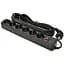 Мережевий фільтр живлення Patron 10 m3*1mm2 (SP-10610) 6 розеток BLACK (EXT-PN-SP-10610) - мініатюра 1