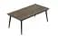 Стол журнальный трансформер Dandi Small Ferrum-decor 45x120(160)x60 Черный металл ДСП Дуб Сонома Трюфель 16 мм (FRD-106789) - миниатюра 3
