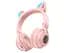 Наушники Bluetooth Главные Borofone BO18 CAT Ear розовый - миниатюра 1