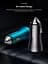Автомобільний зарядний пристрій Baseus Golden Contactor Max Dual Fast Charger Car Charger U+U 60W Dark Gray (CGJM000013) [77943] - мініатюра 4