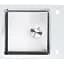 Кухонна скляна мийка Platinum Handmade White Glass з нержавіючої сталі 3 мм прямокутна 60x51x20 см - мініатюра 1