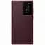 Оригінальний чохол-книжка Samsung Smart Clear View Cover для Galaxy S22 Ultra (S908) Burgundy EF-ZS908CEEGRU - мініатюра 1