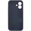 Чохол Silicone Case Full Camera Protective (AA) для Apple iPhone 17 (6.3) Темно-синій / Midnight blue - мініатюра 3