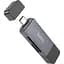 Картридер Hoco HB45 Spirit 2in1 Сard Reader USB-A/Type-C 3.0 metal gray - мініатюра 3
