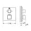 Термостат прихованного монтажу Grohe Grohtherm Cube 24154000, Хром - мініатюра 2