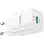 Мережевий зарядний пристрій Hoco C149A PD30W+QC3.0 USB-C/USB-A White [135353] - мініатюра 3