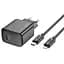 Сетевое зарядное устройство Hoco CS22A Value single port PD30W charger set(C to iP) черный - миниатюра 1