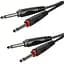 Готовый аудиокабель 2xJack 6,3 mono — 2xJack 6,3 mono Roxtone SAC-C100-L3 3м. - миниатюра 1