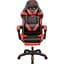 Кресло геймерское Kruger&Matz GX-150 с подставкой для ног Red/Black - миниатюра 3