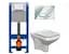 Инсталляция Cersanit Aqua 22 Mech QF WHB + унитаз Como CO DUR Slim SC EO + клавиша Intera CHR GL S701-505 - миниатюра 1