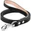 Повідець для собак Collar, одинарний, непрошитий, шкіряний, 122х2 см, чорний - мініатюра 1