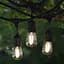 Уличная гирлянда с ретро-лампами LED Edison 15 шт, 220V, 10 метров с переходником, уличный струнный светильник - миниатюра 8
