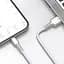 Кабель Baseus Cafule Metal Series Data Cable USB to Lightning 2.4A 1m CALJK-A02 White - миниатюра 6