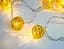 Декоративная гирлянда для интерьера (Xmas Golden Ball WW-1, 2м, 10 LED, желтая) проволочные шарики (ST) - миниатюра 3
