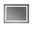 Дзеркало Mixxus WARM MR02-90x70-CASE з LED Touch, Anti-fog, димером, регулюванням яскравості, годинником (MI6674) - мініатюра 2