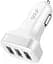 Автомобильное зарядное устройство GOLF GF-C12 Car charger 3USB 2.1A White - миниатюра 5