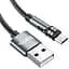 USB Cable Hoco U94 Universal Rotating MicroUSB Black 1.2m - мініатюра 4