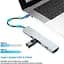 Хаб USB type C HUB 8 in 1 PD100W 4K 30 Гц RJ45 USB 3.0 10 Гб/с - мініатюра 6
