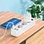 Мережевий фільтр Hoco NS2 3-position Extension Cord Socket + 3 USB White [765178] [79461] - мініатюра 3