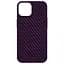 Карбоновый чехол для Apple iPhone 14, LikeCarbon MagCase, фиолетовый, тонкий защитный чехол-панель с магнитом MagSafe, ударопрочный, ультратонкий, совместим с магнитными держателями и беспроводной зарядкой, ArmorStandart (ARM69202) - мініатюра 1