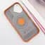 Чохол SGP PC+Leather with MagSafe для Apple iPhone 16 (6.1) Brown - мініатюра 3
