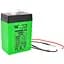 Аккумуляторная батарея литиевая QiSuo QS608СH 6 V 8 Ah Li-ion 18650, + зарядное 8,4 V 1 A + крокодилы - миниатюра 1