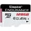 Карта пам'яті Kingston 128GB microSDXC class 10 UHS-I U1 A1 High Endurance (SDCE/128GB) - мініатюра 1