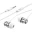 Наушники Borofone Platinum metal universal earphones with microphone BM75 белые - миниатюра 4