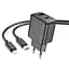 СЗУ Hoco CS23A Sunlight PD30W+QC3.0 (1USB-A/1C) + кабель Type-C to Lightning Black - миниатюра 1