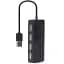 Концентратор Gembird USB 2.0 4 ports switch black (UHB-U2P4-05) - мініатюра 1