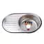 Мийка кухонна Mira MR 7750 D Decor овальна з полицею 770х500х180 мм 30412 - мініатюра 1