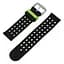 Двойной ремешок Primo с перфорацией для часов Samsung Gear S2 Classic (SM-R732/SM-R735) Black Green - миниатюра 4