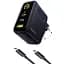 СЗУ Baseus PicoGo AE21 Fast Charger 100W (1USB-A/2C) + кабель Type-C to Type-C (E0121B) Cosmic Black - миниатюра 1