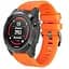 Силиконовый ремешок Primo для часов Garmin Fenix ​​5/5 Plus/Fenix ​​6/6 Pro Orange - миниатюра 1