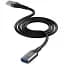 Кабель XO NB220 USB A - USB A 3.0 2 м чорний - мініатюра 2