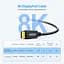 Кабель Choetech DisplayPort v1.4 XDD01BK 8K 60Hz 2 m - мініатюра 5